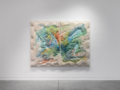 Ilhwa Kim, The geographic, exhibition view. Courtesy of Maybaum Gallery