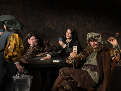 Interpretation of The card players II. Courtesy of National Gallery of Slovenia