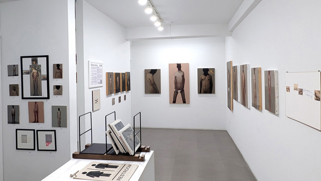Grey James, PJOB, exhibition view. Courtesy of Bert Green Fine Art