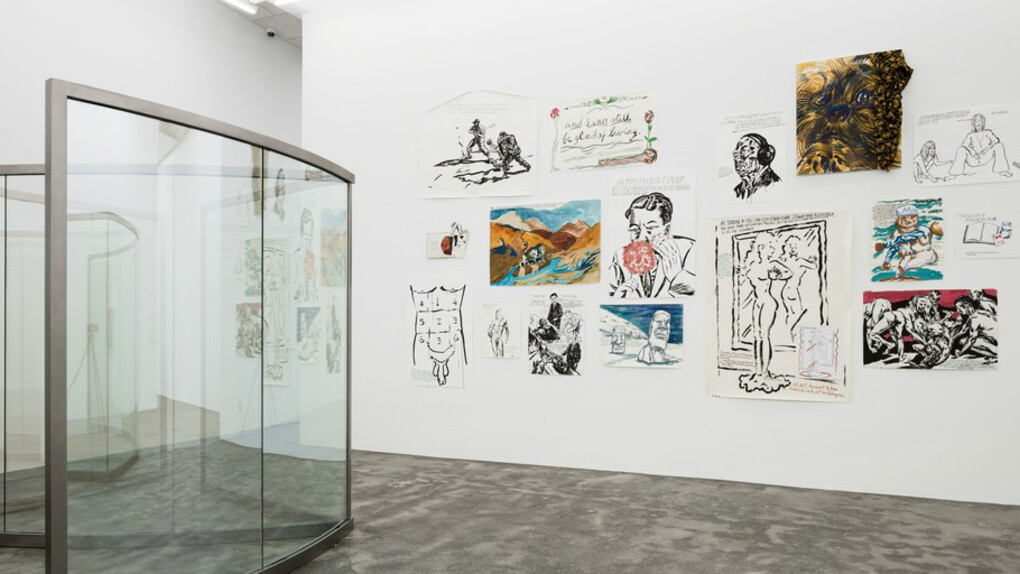 Raymond Pettibon, A Selection by Dan Graham (2018). Courtesy of Galleri Nicolai Wallner and the artist, Courtesy Regen Projects, Los Angeles and David Zwirner, New York. Photo: Anders Sune Berg