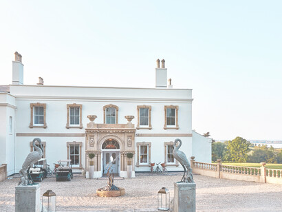 Lympstone Manor features sweeping views of the Exmouth Estuary