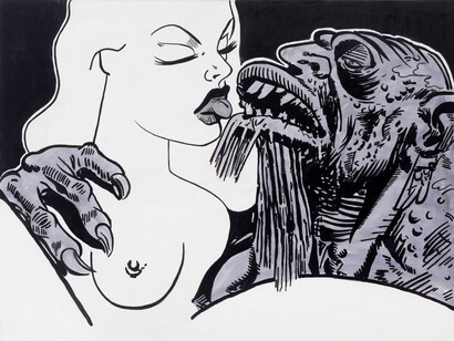 She Was In No Hurry to be Married Again, 2013, Acrylic on canvas, 36 x 48 inches