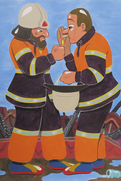 HuskMitNavn, Fight Fire With Fire, 2017. Courtesy of V1 Gallery 