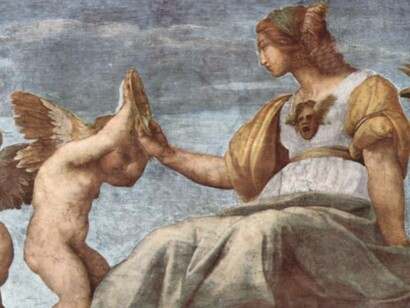 Alegoría de la virtud (detalle), Rafael