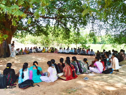 Assembly of Timbaktu Collective, Andhra Pradesh, India - democracy within institutions is crucial @ Ashish Kothari