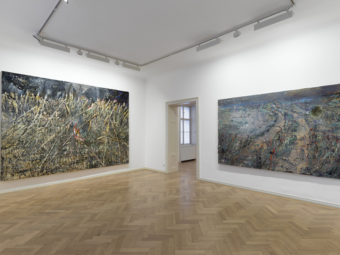 Installation view: Anselm Kiefer, Im Gewitter der Rosen, Galerie Thaddaeus Ropac Salzburg, 2015, Courtesy Galerie Thaddaeus Ropac, Paris/Salzburg, Photo: Ulrich Ghezzi