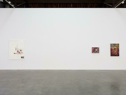 Elliott Hundley. Dust Over Everything, exhibition view. Courtesy of Andrea Rosen Gallery