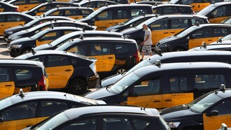Huelga de taxi en Barcelona (verano 2018)