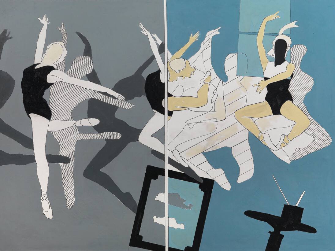 Tano Festa, Sequenza di balletto, 1965
Courtesy Tornabuoni Art