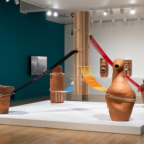 Priscilla Dobler Dzul, Water carries the stories of our stars, exhibition view. Courtesy of Frye Art Museum