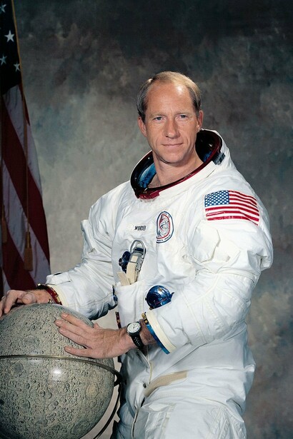 il pilota del Modulo di
Comando Alfred Worden