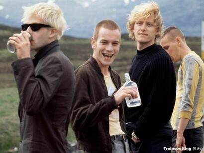 Image from the famous film “Trainspotting ”