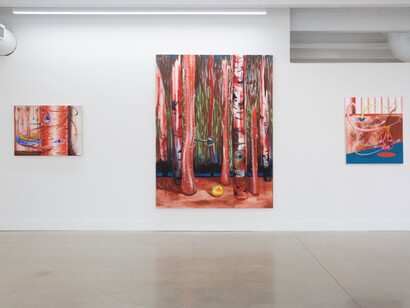 Giancarlo Venturini, Woods, exhibition view. Courtesy of David Castillo Gallery