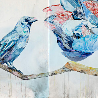 Belinda Fox, The conversation. Courtesy of Maybaum Gallery