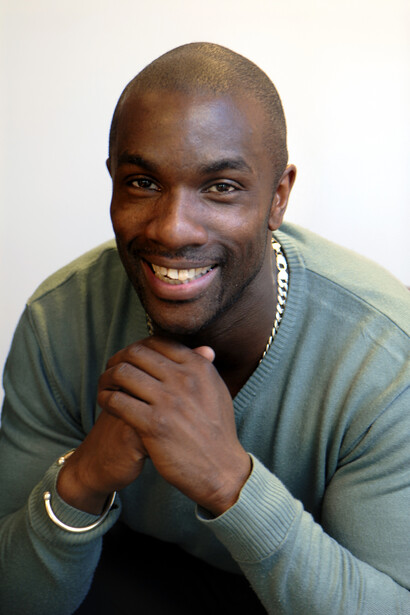 Derek Redmond tras retirarse del deporte