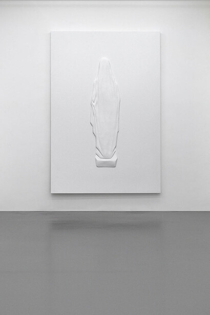 Ethan Cook, Mery, 2015, cast fiberglass, acrylic paint, 272 x 183 x 11 cm