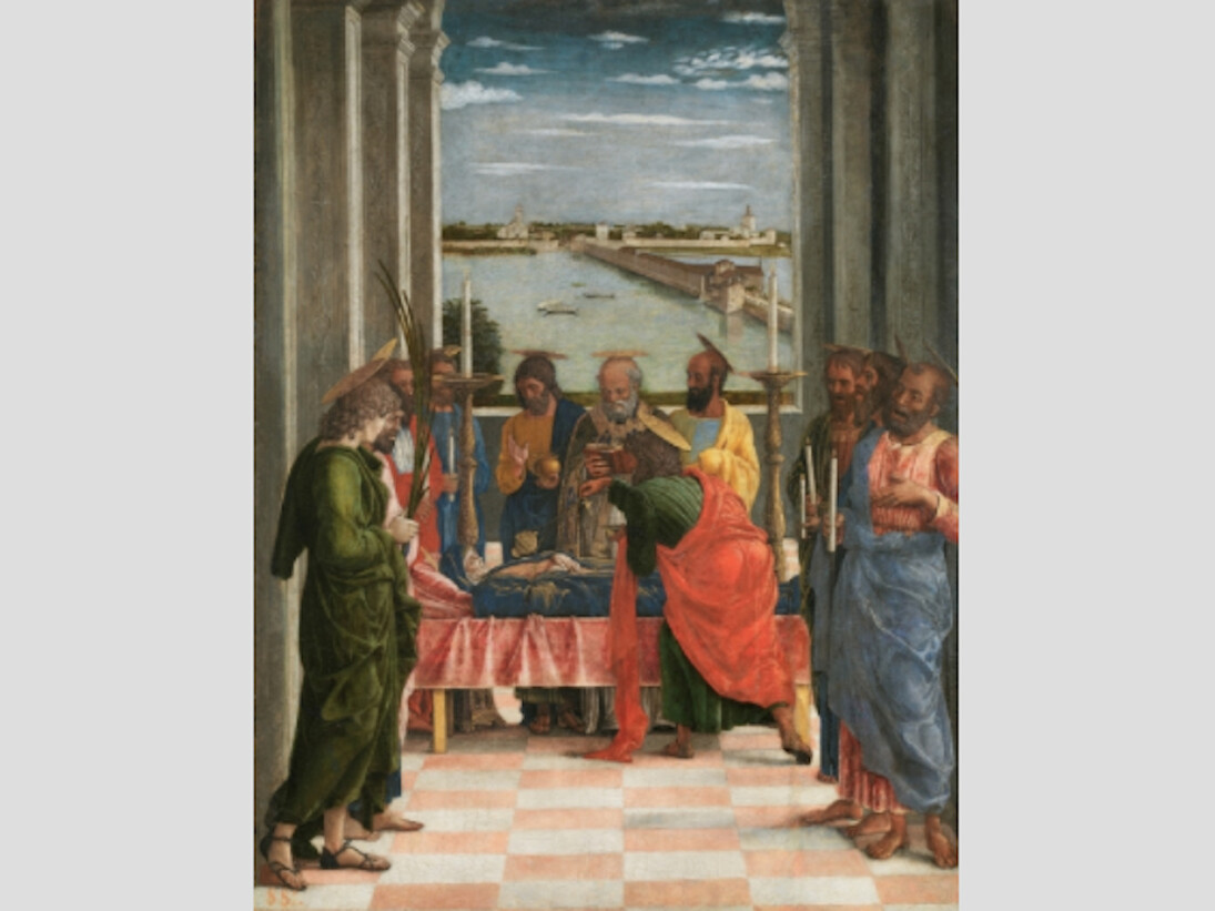 Death of the Virgin, Ca. 1462. Mixed method on panel, 54.5 x 42 cm. Courtesy of Museo del Prado