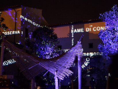 Installazione video ambient nel Chiostro delle Geometrie 2