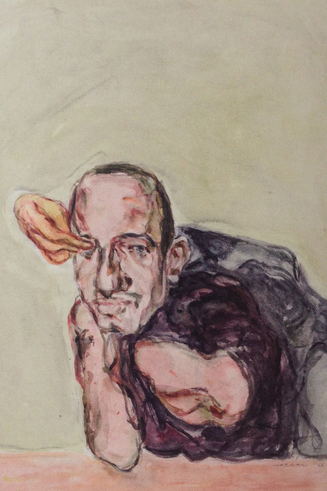 Marwan, Untitled, 1966, Watercolour on handmade paper