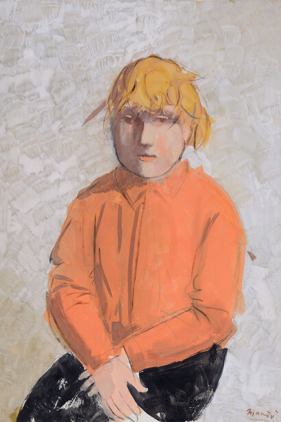 Giacomo Manzù, Mileto, 1975, gouache su carta, cm. 71,5 x 51 - Courtesy Galleria d'Arte Maggiore G.A.M., Bologna (Italy)