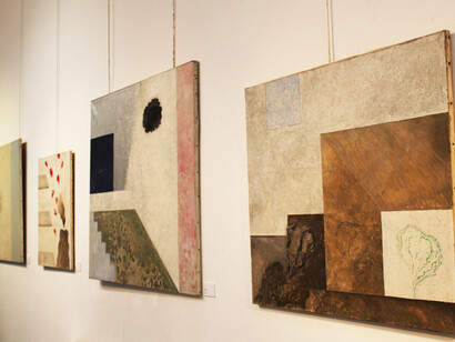 Livio Marzot, Exhibition view. Courtesy of Galleria Antonia Jannone