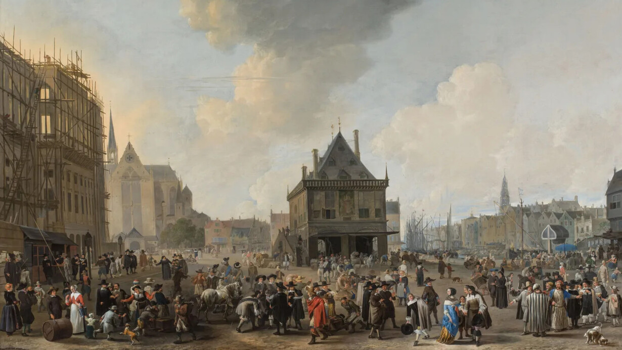 Panorama Amsterdam, painting in exhibition. Courtesy of Amsterdam Museum