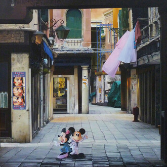 Peter Goodfellow, The Decline and Fall of Western Civilization, oil on canvas, 47.25 x 59 in (120 x 150 cm)