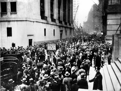 Alrededores de Wall Street en octubre de 1929