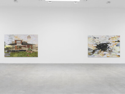 Leidy Churchman, Space remembers, exhibition view. Courtesy of Matthew Marks Gallery