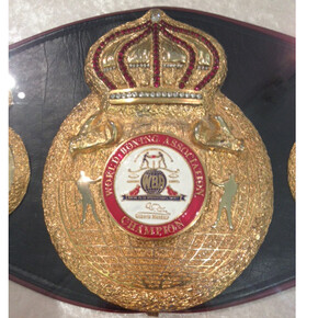 Ken Buchanan, World Boxing Undisputed Champion title belt close up