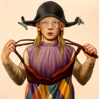 Giraudo Claudia, Seme stellare #3 Arlequin, 2021, olio su tela, 60x60cm