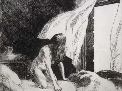 «Viento en la tarde» (1921), Hopper