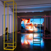 Hito Steyerl, Mechanical kurds, exhibition view. Courtesy of MACRO