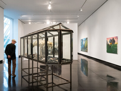 Mark Dion and Alexis Rockman,, Journey to nature’s underworld, exhibition view. Courtesy of Tang Museum