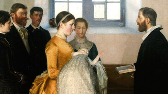 A Baptism by Michael Ancher