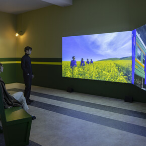 Cao Fei, Duotopia, installation view, Sprüth Magers, Berlin, April 29–August 19, 2023.
Photo by Timo Ohler. Courtesy of the artist and Sprüth Magers, Berlin
