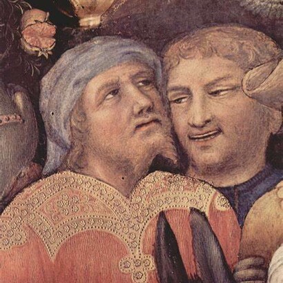 Adorazione dei Magi, dettaglio, Gentile da Fabriano