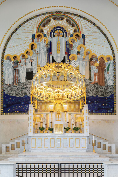 Otto Wagner Kirche am Steinhof, Ausstellungsansicht. Mit freundlicher genehmigung des Musa Museums