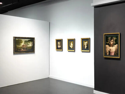 Stephen Mackey, The angel of evening, exhibition view. Courtesy of Arcadia Contemporary