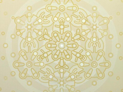 Three hail marys, 100 x 100 cm house paint and acrylic on canvas, 2012