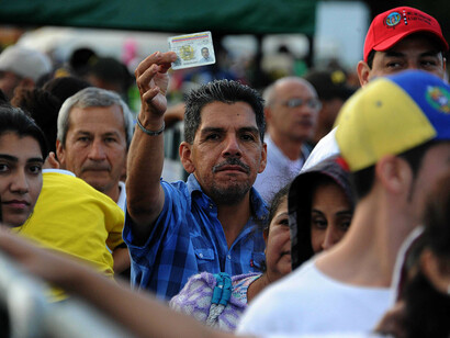 Venezolanos en la frontera