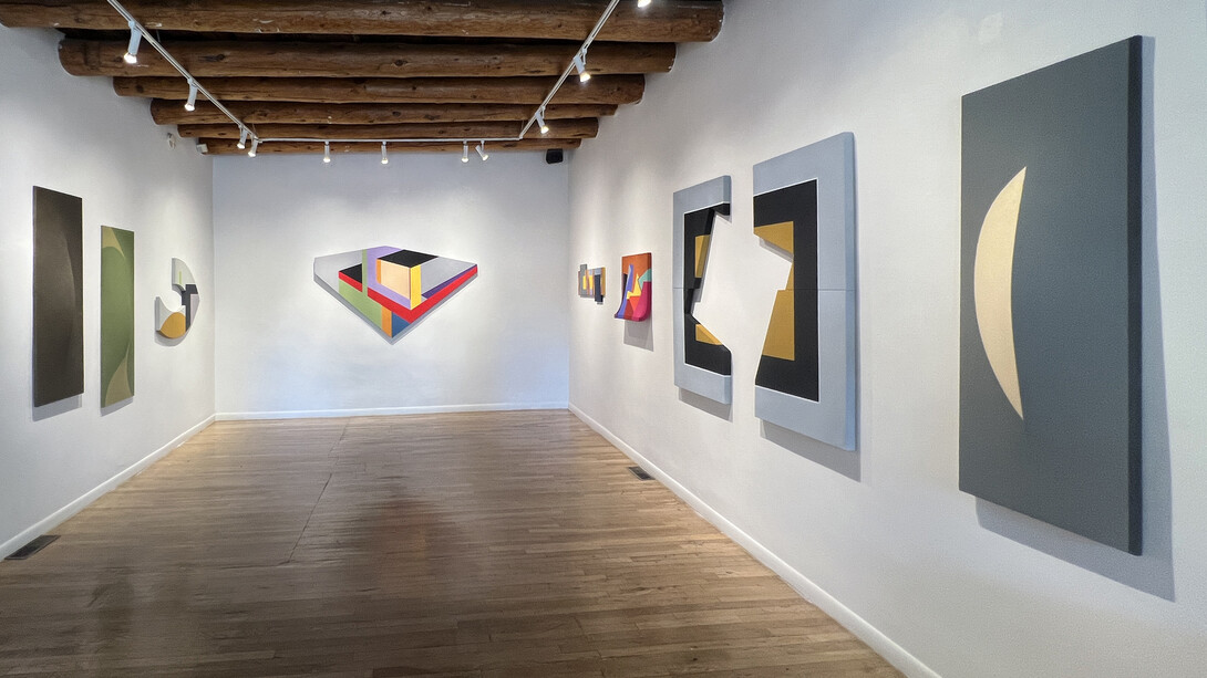 Mokha Laget, Elemental drift, exhibition view. Courtesy of Turner Carroll Gallery 