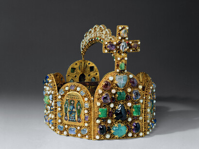 Reichskrone, Replica of Holy Roman Emperor's Crown, lead, Germany, 1913 © Städtische Museen Aachen