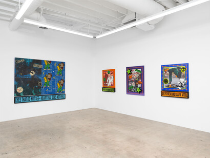 Paul Flores, Good morning Los Angeles, how are you? Exhibition view. Courtesy of Control Gallery