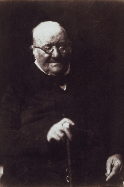 David Octavius Hill
Scottish, 1802–1870
Robert Adamson
Scottish, 1821–1848
Thomas “Cookie” Miller
ca. 1845
Salted paper print
Image/sheet: 5 15/16 x 4 9/16 in. (13.5 x 11.6 cm); mount: 14 ¾ x 10 7/16 in. (37.5 x 26.5 cm)
Sidney and Lois Eskenazi Museum of Art