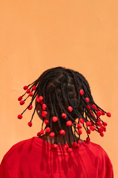 Laura Bonnefous, Girl with red pearls, Kilamba, 2022. Courtesy of Koslov Larsen Gallery