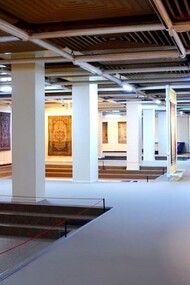 Il museo del tappeto dell'Iran, una delle stanze espositive. Aperto nel 1976 espone tappeti persiani, antichi e moderni, provenienti da varie zone dell'Iran. Tehran, Iran