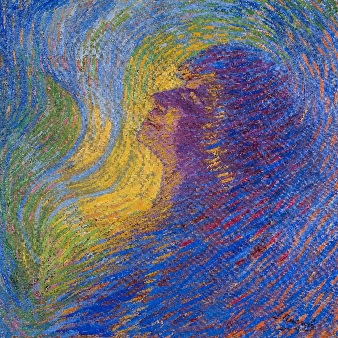 Luigi Russolo Profumo, 1910 olio su tela / oil on canvas 65.5 x 67.5 cm Mart, Museo di arte moderna e contemporanea di Trento e Rovereto Collezione / Collection VAF - Stiftung