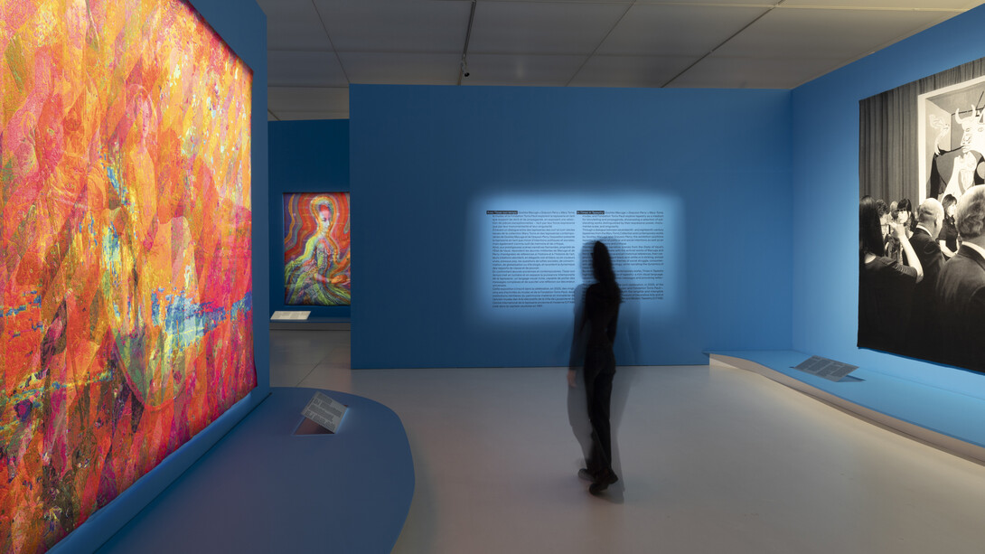 Am webstuhl der zeit, ausstellungsansicht. Mit freundlicher genehmigung von Mudac