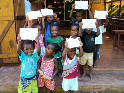 Les enfants de l'école Graine de riz